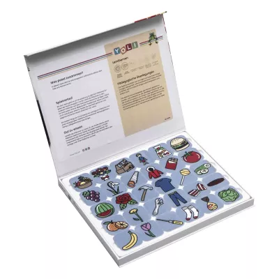 Puzzlespiel, Lernspielzeug, Stickerbogen, Bunte Symbole, Kinderspielzeug