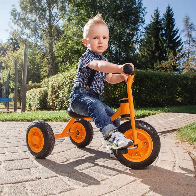 Kinderfahrrad, Dreirad, Orange, Laufrad, Gurt/Schlaufen?