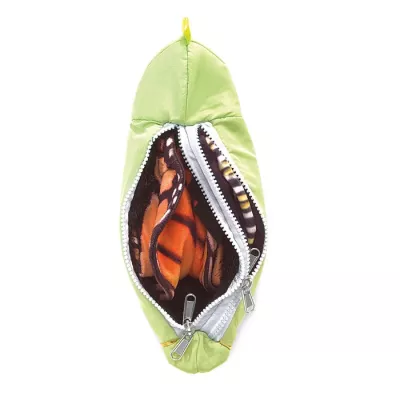 Tasche, Reißverschluss-Tasche, Reißverschlusstasche, grüner Beutel, Innenfutter