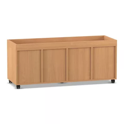 holzschrank, stauraum bank, rollhocker schrank, türen paneel, holzoberfläche