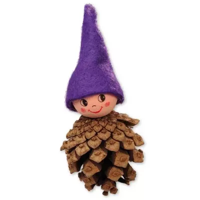Puppe, Korkfigur, Waldorf, Kegelform, Kiefernholz