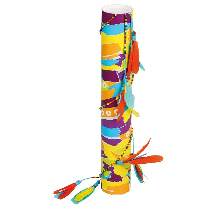 trommel, papier, bunt, feathers, dekor