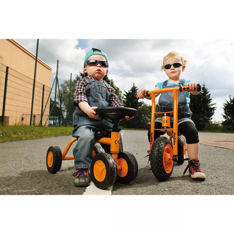 Kindertrike, Trike, Orange, Sicherheitsbrille, Kinderwagen-ähnlich