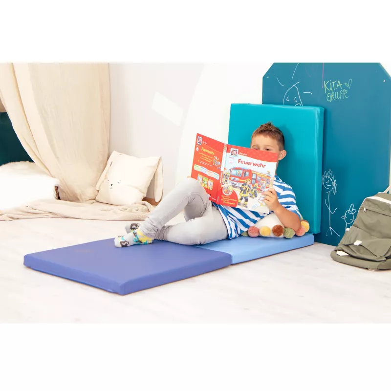kindergarten, kinder, lesen, buch, spielmatte