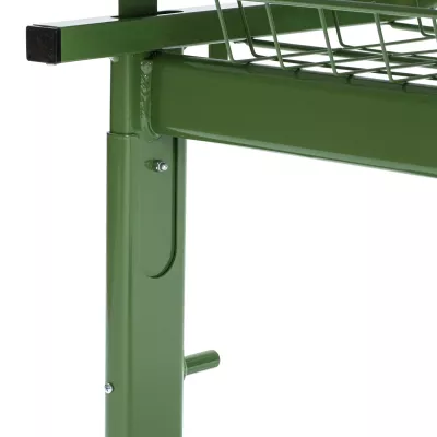 grillregal, grillgestell, metall, grün, verbindungsschraube