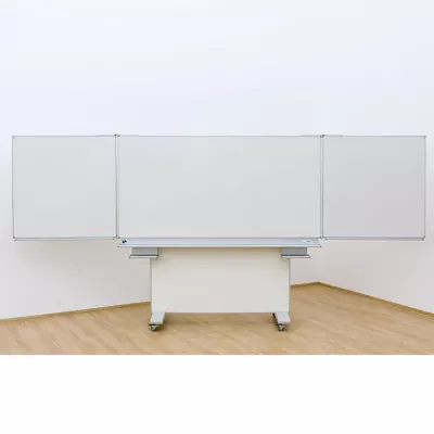 mobiles Whiteboard, Whiteboard, Tripel-Panel, verstellbare Halterung, Büromöbel