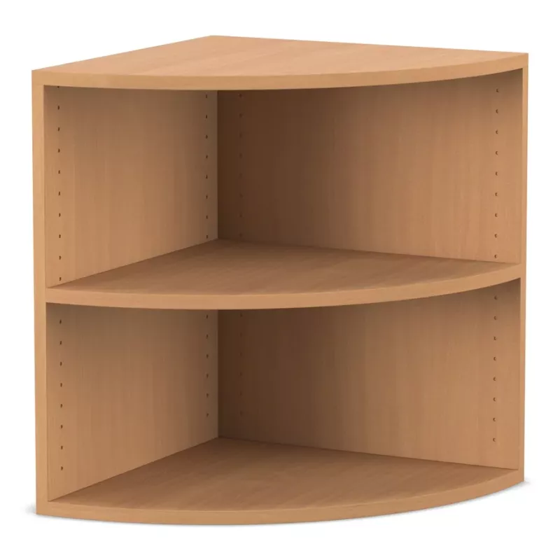 eckregal, kurzregal, holzoptik, regal-eckig, two-tier
