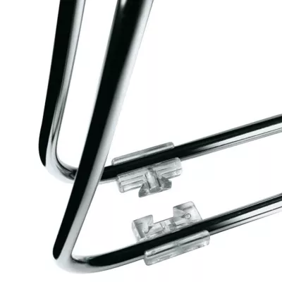 Edelstahl, Glasablage, Kleiderbügel, Halteclip, Glänzend