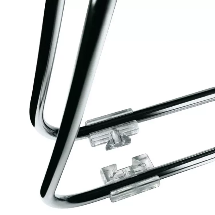 Edelstahl, Glasablage, Kleiderbügel, Halteclip, Glänzend