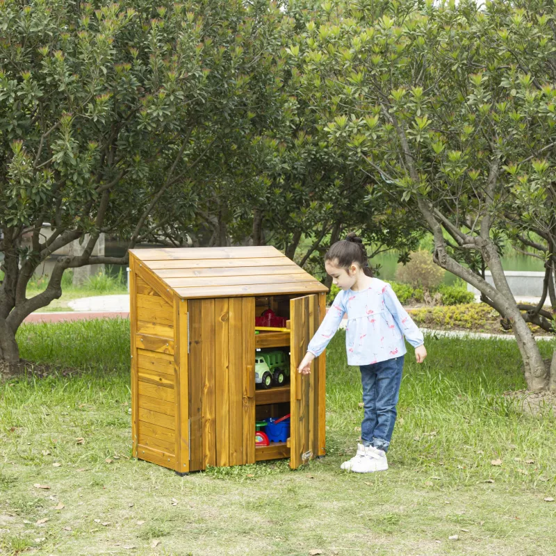 Holzschrank, Spielhaus, Spielzeugregal, Garten, Kinder