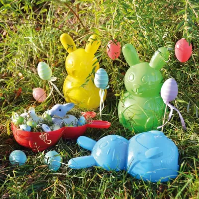 Osterhasen, Bunny-Form, Spielzeugset, Gartendekoration, Bunte Eier