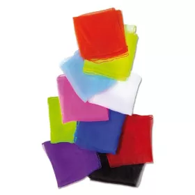 Chiffon-Tücher 5er-Set, 65 x 65 cm in Grün - 65 x 65 cm