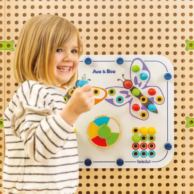 Kinderpuzzle, Lernboard, Bunte Kreise, Schmetterlings-Design, Pädagogisches Spielzeug