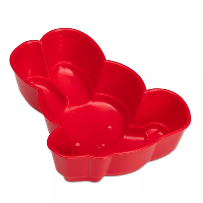 herzformige schale, backform, kuchenform, rot, präsentationform