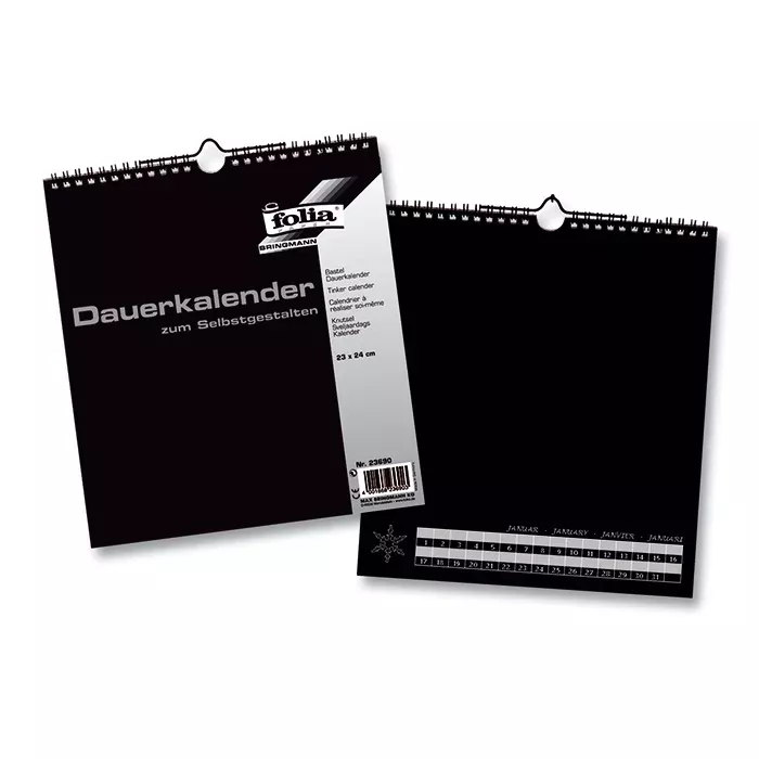 Dauerkalender, Kalender, Selbstgestalten, Monatskalender, Jahreskalender