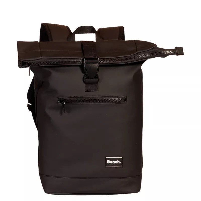 Rucksack, Backpack, Schwarz, Reißverschlusstasche, Bench