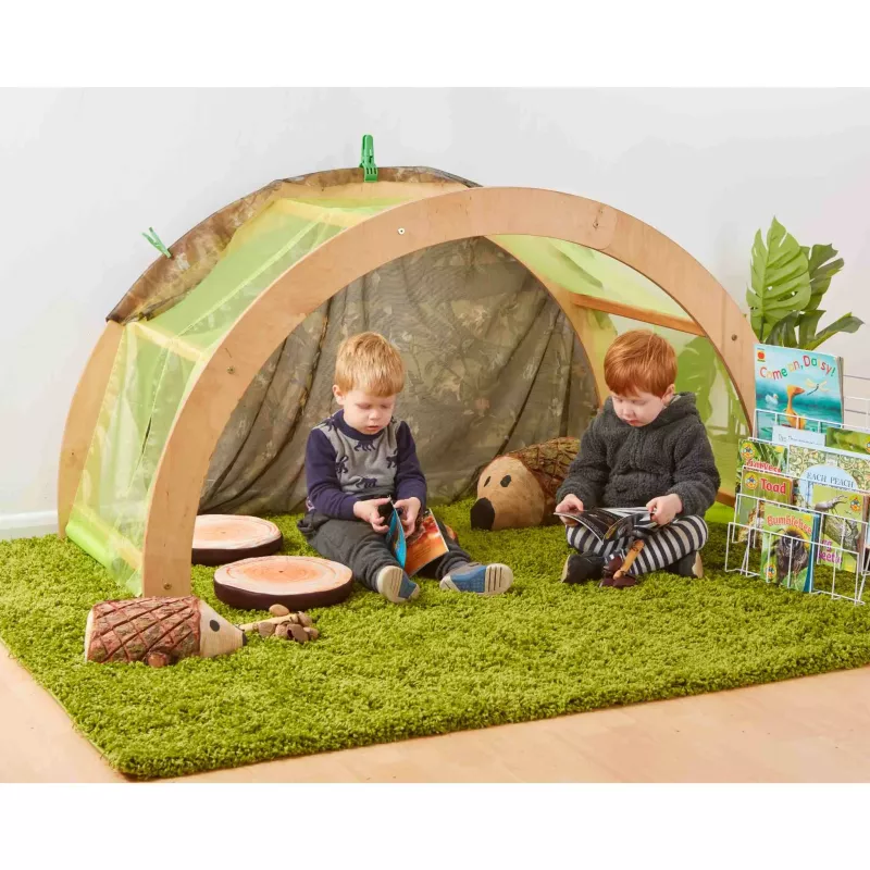 Kinderzelt, Spielzelt, Tented, Grasmatte, Lesestation