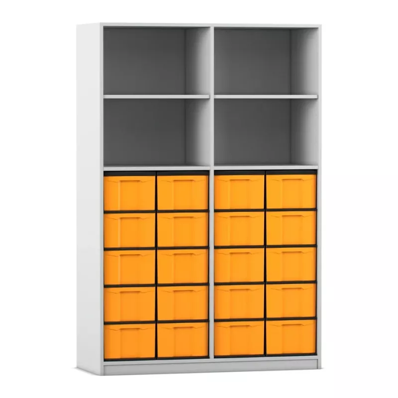 Kastenregal, Aufbewahrung, Ordnungsboxen, Orange Boxes, Schubladenboxen