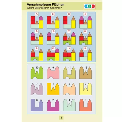 Kinderpuzzle, Bauklötze, Bauspielzeug, Stadtsilhouette, Holzklötze