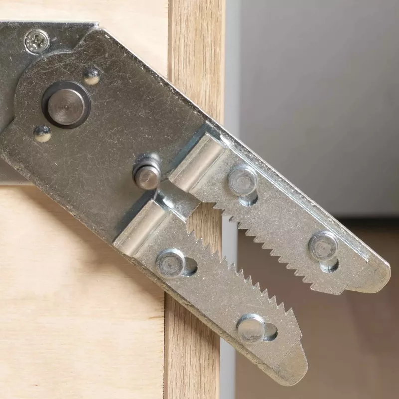 Scharnier, Tellerfalle, Stahl, Metall, Holz