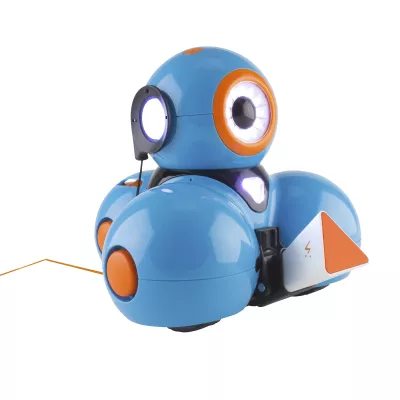 Robot, Blau, ballförmig, Kopflampe, drahtloses Ladegerät?