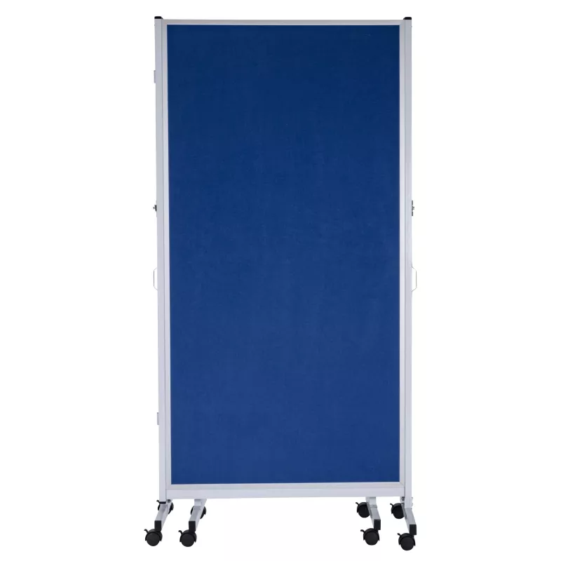 Pinnwand, Mobile Trennwand, Magnettafel, Blaue Pinnwand, Rollbares Board
