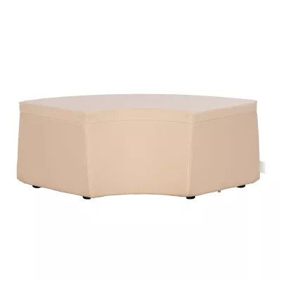 Ottoman, Pouf, Beige, Soft‑cover, Kissenbox