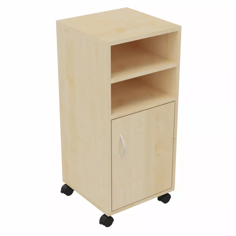 Beistelltisch, Rollcontainer, Holz, Schrank, Rollen
