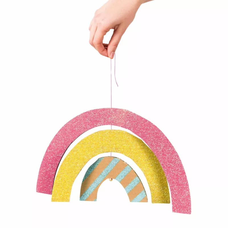 Regenbogen, Girlande, Glitzer, Dekoration, Kinderzimmer