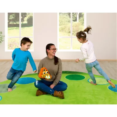 Kinder, Rug, Grün, Spielmatte, Bunte Muster