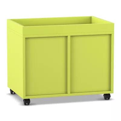 Rollwagen, Schrank, Rollwagen, Laufrollen, Gelb