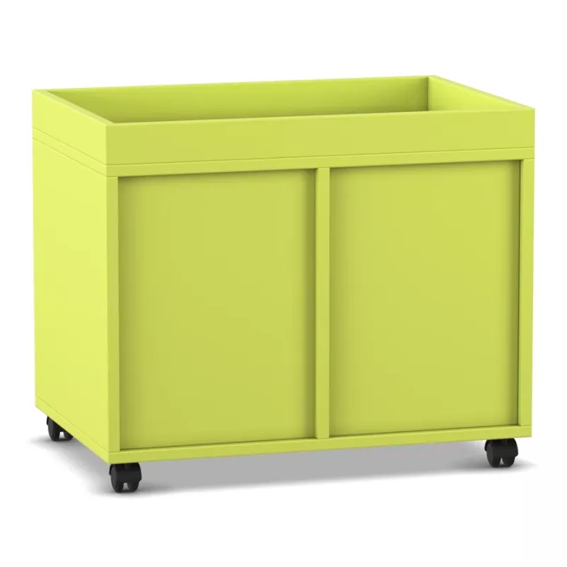 Rollwagen, Schrank, Rollwagen, Laufrollen, Gelb