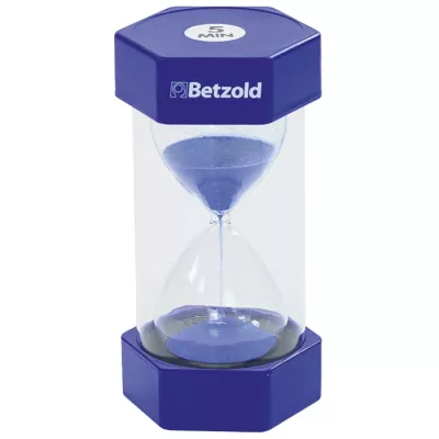 Stundenglas, Sanduhr, Zeitmesser, Kunststoff, Blau