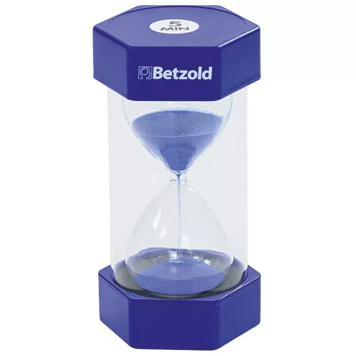 Stundenglas, Sanduhr, Zeitmesser, Kunststoff, Blau