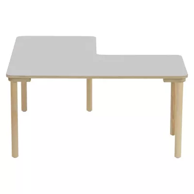 Winkeltisch 120 x 120 cm, Höhe 58 cm