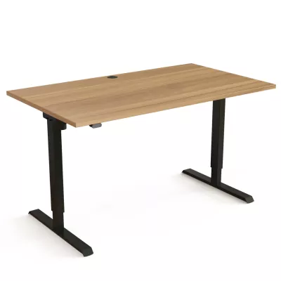 Rechteck-Schreibtisch, höhenverstellbar, T-Fuß, Höhe 68 – 119 cm