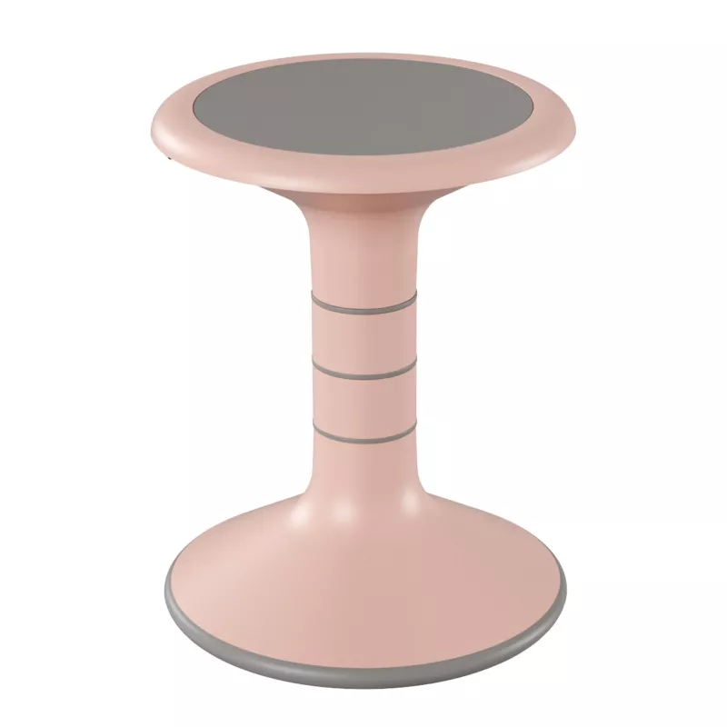 Beistelltisch, Rundtisch, Rosa, Glasoberfläche, Schwungrand