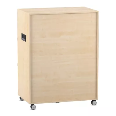 Plywood cabinet, Wooden storage, Caster wheels, Locking handle, Mobile cabinet