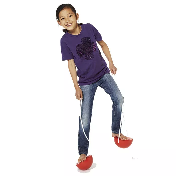 Kids shirt, purple t-shirt, short sleeves, sequined print, jeans
