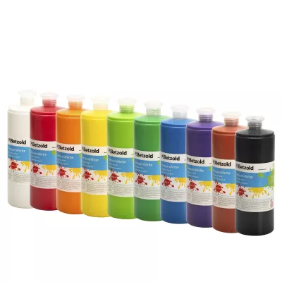 Farben, Kunstfarbe, Acrylfarbe, Set, Flaschen