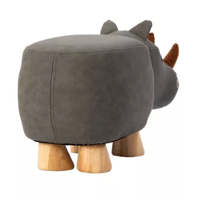plush, dinosaur, gray, feet, wooden