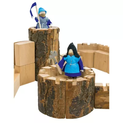 Holzspielzeug, Burg, Ritter, Waldholz, Figuren