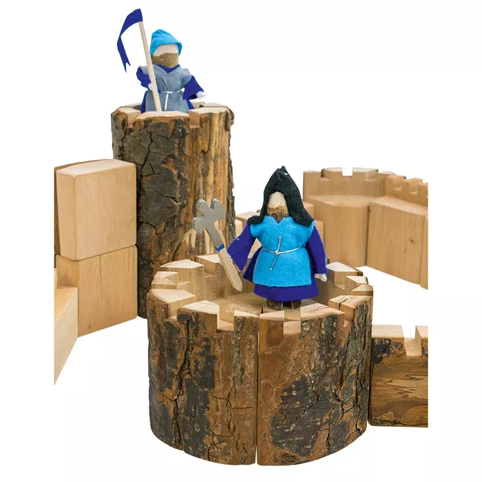 Holzspielzeug, Burg, Ritter, Waldholz, Figuren