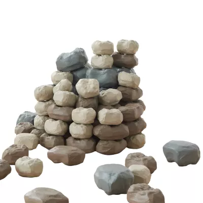 Steine, Steinmauer, Sandsteine, Häufchen, Dekoration