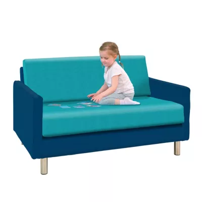 Sofa, Kinder sofa, Sitzbank, Sofa mit Armlehnen, Türkis