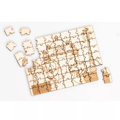 Holz Puzzle, Puzzle-Platte, Holzpuzzle, Tiermotiv, Zusammenbau-Puzzle