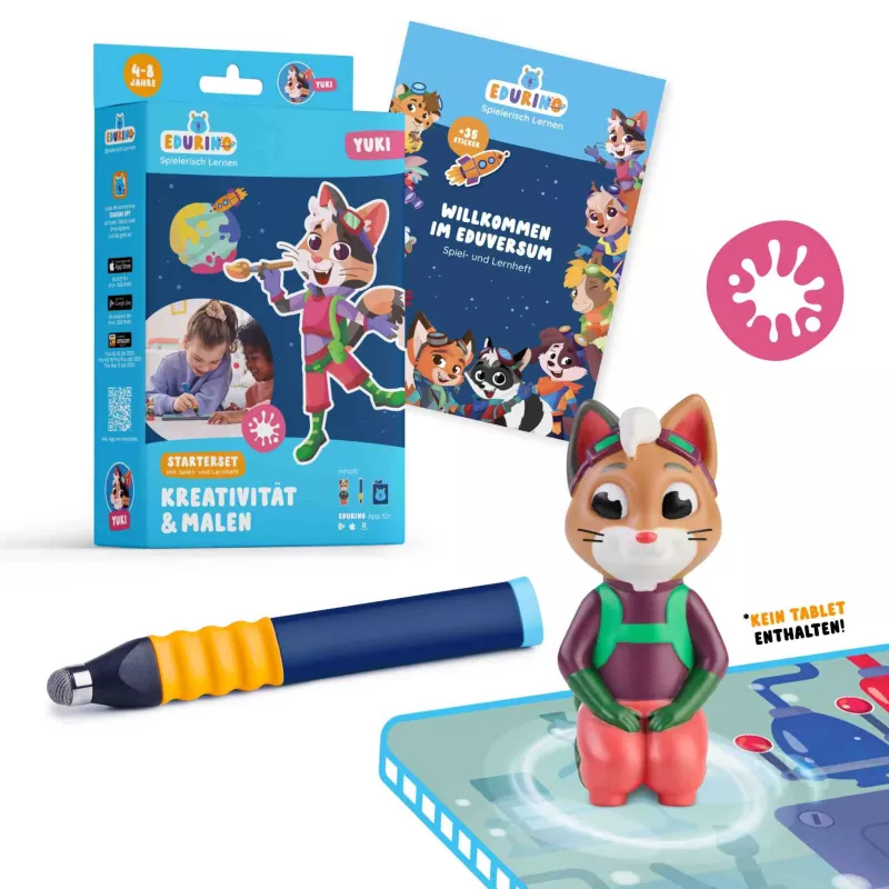 Kreativität, Malset, Stift, Katzenfigur, Lernspielzeug