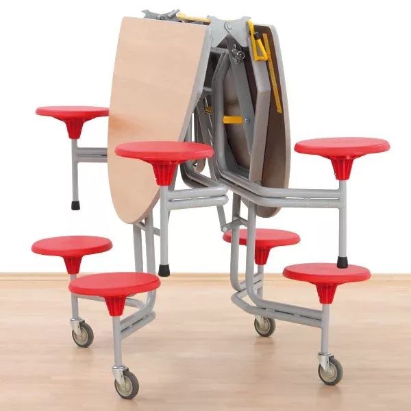 stuhlwagen, mobiler tisch, rund"-tisch, rollen, klapptisch
