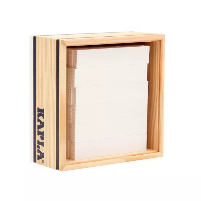 Holzstapelspiel, Holzblöcke, Naturholz, Aufbewahrungsbox