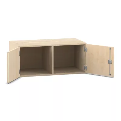 Küchenschrank, Hängeschrank, Holz, Zweifachfach, Schranktür, Edelstahlbeschläge